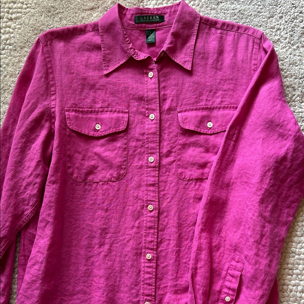 Ralph Lauren Pink Button Down Shirt